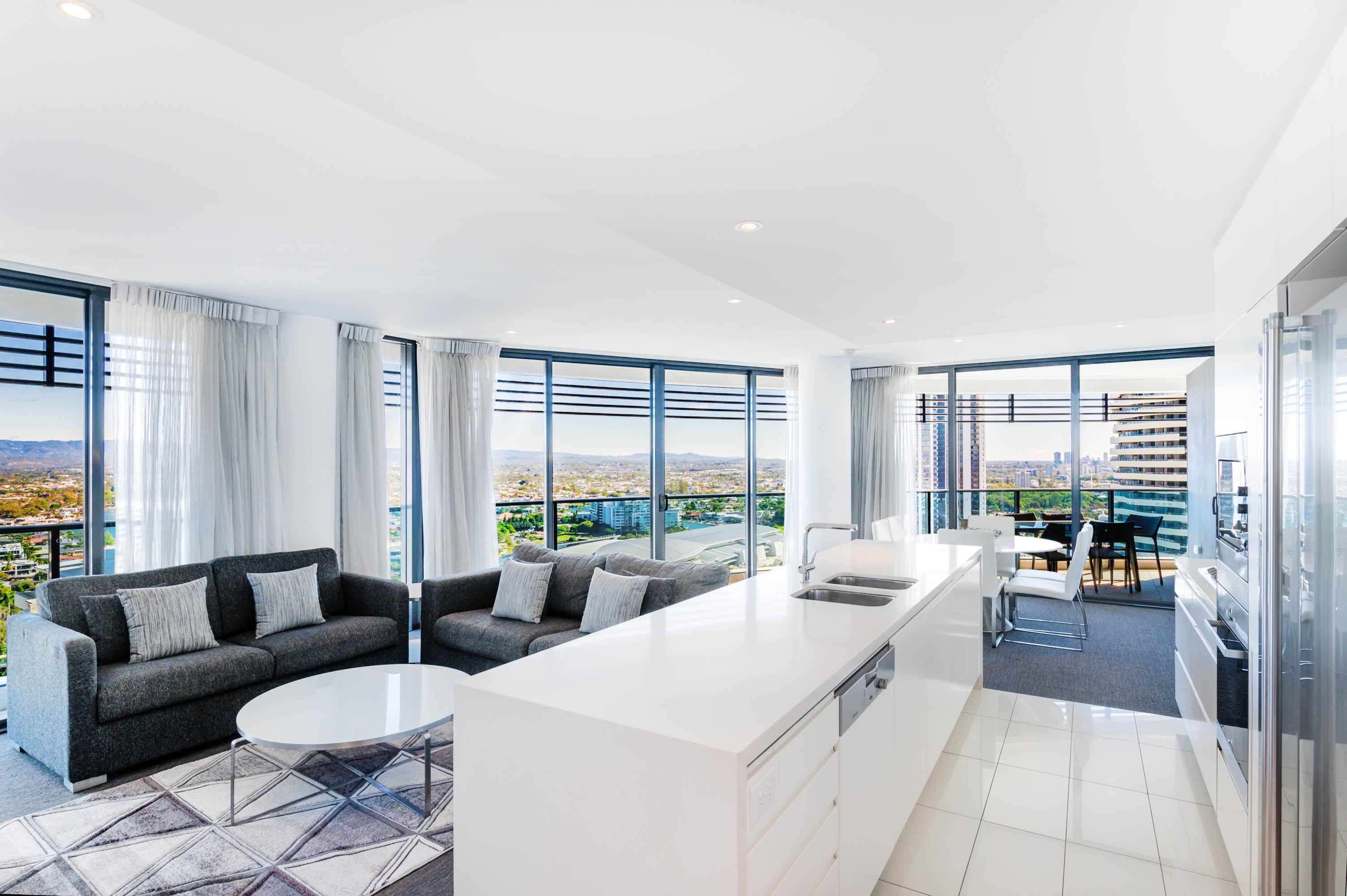 Peppers Broadbeach Gold Coast Eksteriør billede The interior of a typical apartment