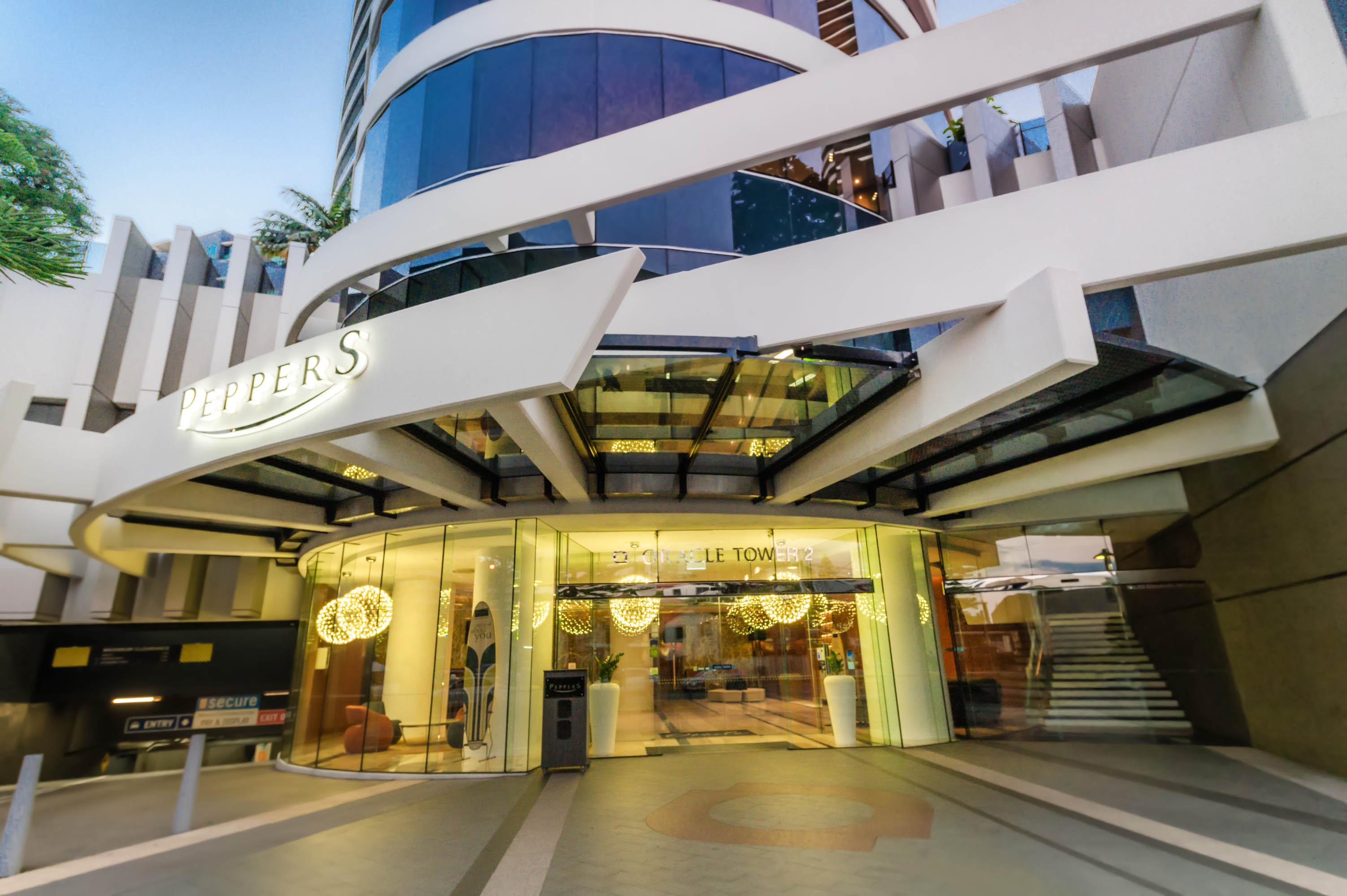 Peppers Broadbeach Gold Coast Eksteriør billede The hotel's entrance